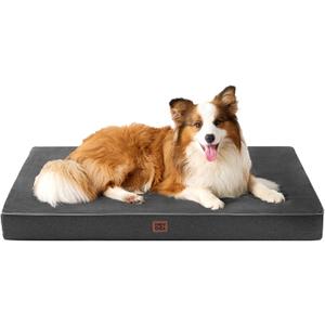 EHEYCIGA Washable Dog Bed Large Size Dog Waterproof, 36x27Inch, Dark Grey