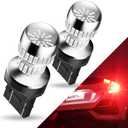 AUXITO Upgraded 7440 7443 LED Bulb Red for Tail Lights Brake Lights, Super Bright T20 W21W 7441 7444 LED Replacement for Stop Tail Brake Signal Lights, Pack of 2