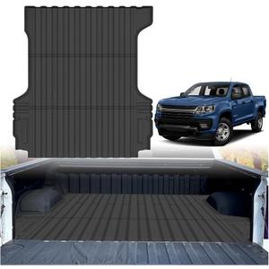 Powerty Truck Bed Mat for Chevy Colorado/GMC Canyon 2015-2022 Accessories 5FT Vehicle Bed All Weather Truck Bed Liner TPE Pickup Bed Mat Black