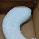 Boppy Uplift Nursing Pillow - Wedge Bottle & Breastfeeding Pillow to Reduce Spit-Up and Reflux Symptoms, with Body-Inclusive Opening and Belt, Baby Safety Alliance Verified - Cream Retro Squiggles