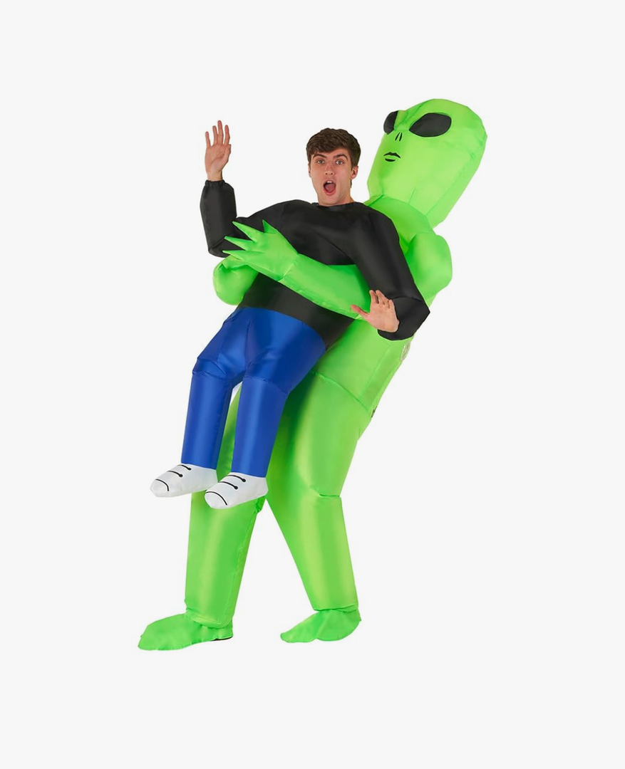 Morph Inflatable Alien Costume Adult, Blow Up Alien Costume for Halloween, Fun Inflatable Outfit for Parties