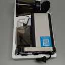 AMZCHEF Coffee Grinder, Burr Coffee Bean Grinder for Home Use with 48 Precise Grind Settings, Detachable Funnel Stand for Espresso, LED Control Panel, Anti-static Design, silver