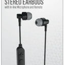 Acoustix Wireless Stereo Earbuds w In-Line Microphone and Remote (Black)