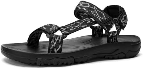 YOCCI Men's Sport Hiking Sandals with Arch Support Lightweight EVA Midsole Outdoor Beach Water Sandal.43