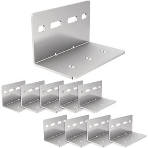 VADANIA 10pcs Heavy Duty L Bracket for #76 Series Drawer Slides, 90 Degree Right Angle Corner Brace, 0.1" Thickness Ultra Strong Bracket for 500lb Drawer Slides (4"x2.4"x2.4")