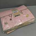 10 x OLOSONG Happy 60th Birthday Gift Bag for Women,with Handles Design,60 Years Old Time Greeting Card, Envelope Sticker Bow Ribbon and Tissue papers for Women Girls 13Pink+Gold Hot Stamping