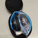 ZIHNIC Bluetooth Headphones Over-Ear, Foldable Wireless and Wired Stereo Headset Micro SD/TF, FM for Cell Phone,PC,Soft Earmuffs &Light Weight for Prolonged Wearing (Black/Blue)