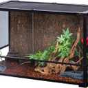 REPTI Zoo 67 Gallon Reptile Glass Terrarium, Double Hinge Door Reptile Tank, Side/TOP Screens Ventilation Reptile Terrarium Reptile Enclosure, 36" x 18" x 24" Gecko Tank (Knock-Down) (RK0120N)