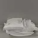 Femini Fashion 100% Organic Cotton Bed Sheets Certified 800-Thread-Count, 24-Inch Deep-Pocket, Crisp 4-Piece Bed Sheet Set (1 Flat Sheet, 1 Fitted Sheet, 2 Pillowcases) - Queen, White