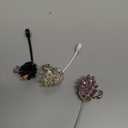 3PCS Bling Crystals Straw Cover Cap for Stanley Cup Accessories,Elegant Swan Straw Toppers for Stanley Tumbler 40&30 oz,Rhinestone Reusable Straws Tips Protectors Compatible with 10mm Straws