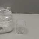 15 Pack 6oz Clear Plastic Jars Wide-mouth Storage Containers,Refillable Empty Containers for Dry Food,Dried Fruit,Seasoning and Honey Storage