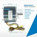 Condenser Fan Motor Replacement for Carrier 5KCP39BGS069S #3S001, #GE3907 Genteq Bryant Payne Dayton AC/Air Conditioner 1/10 HP 1100 RPM 208-230V 60HZ 48 Frame with Capacitor OEM Upgraded LEUNGOO