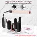 Affogato Acrylic Storage Holder Compatible with All Dyson Airwrap Styler Accessories, 6 Holes Countertop Organizer Stand for Diffuser Long Barrel Attachments for Bathroom