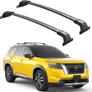Roof Rack Cross Bars 300lbs Compatible with Nissan Pathfinder 2022 2023 2024 2025 2026 SV SL Platinum with Raised Side Rails,Heavy Duty All-Metal Aluminum Crossbar Luggage Racks Roof Rails