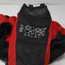 10L0L Golf Cart Front Rear Seat Cover Set for EZGO TXT RXV & Club Car DS 2000-up(Flat Backrest), Made w/ 3D Air Mesh Polyester Fabric Breathable Washable (Red & Black)