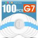 AZEN 100pcs Premium Waterproof Adhesive Patches - Hypoallergenic, Breathable & Transparent G7 Overpatch