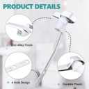 Toilet Handle Replacement Trip Lever Compatible with Kohler 87115-CP Toilet, Toilet Flush Handle Side Mount, Chrome