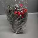 13.8" Small Christmas Tree Tabletop Christmas Centerpieces with Xmas Ornaments Pinecone Berry for Table Desk Christmas Decorations Winter Holiday Decor Indoor