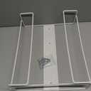 1 Each | Disposable Glove or Tissue Box Holder, TRIPLE (3-Box) Glove Rack, Wall Mounted Universal Box Holder, for Larger Sized Boxes, White - 1 Glove Rack