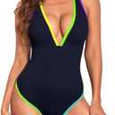 BGHSTX Women's One Piece Swimsuits Tummy Control High Waisted Tie-Dye Monokini Bathing Suit, M