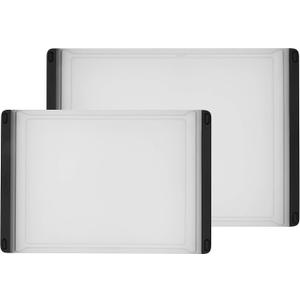 OXO Good Grips 2-Piece Plastic Cutting Board Set (Pack of 1),Clear