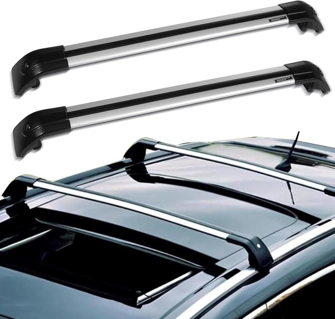 SCITOO Roof Rack Cross Bar for Volkswagen Tiguan 2010-2018 220LBS Cargo Bars Silver