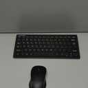TECKNET Wireless Keyboard and Mouse Combo, Mini Cordless Computer Keyboard and Mouse Set 2.4GHz, Silent Adjustable 1600 DPI, Quiet Click, Lag-Free for Computer, Laptop, PC, Windows, Mac, Chrome OS (Black)