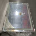 Hasipu Vanity Mirror with Lights, 32" x 22" LED Makeup Mirror, Lighted Makeup Mirror with Dimmable 3 Modes, Touch Screen Control Vanity Mirror Square White