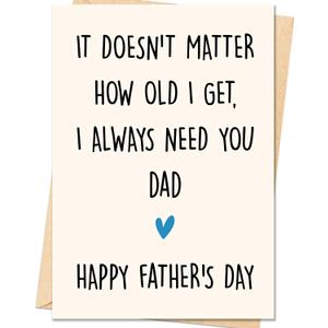 3 x IDU Fathers Day Card, Funny Fathers Day Cards Gifts Decorations for Dad