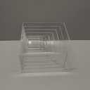 Geelin 8 Pack Acrylic Buffet Risers - 3 to 10 Inch Decorative Cube Boxes, Display Stands with Hollow Bottoms for Food Jewelry Table Display Supplies(Clear,Flat)