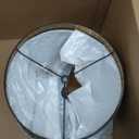 Drum Big Lampshades 12x14x10 inch for Table Lamp and Floor Light, Metal Etching Process Large Lamp with Pattern of Trees, Spider (Black/Gold)