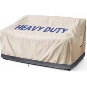 Extra Heavy Duty 2 Seater Outdoor Sofa Cover Waterproof - Patio Furniture Loveseat Covers with Air Vent, Outdoor Couch Bench Cover, 58" W x 33" D x 31"H