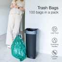 10 Gallon Trash Bag Ultra Strong 100 Count With Drawstring