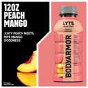 BODYARMOR LYTE, Peach Mango, Electrolyte Drink, 15 Calories, 12 Fl Oz Bottles (8 Pack), Coconut Water Sports Drink, Natural Flavor & B Vitamins (EXP 08/06/26)
