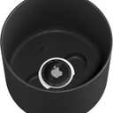 AirBoot Water Bottle AirTag Holder, Silicone Boot for Owala 32oz, YETI 26oz, Stanley 36oz, Simple Modern 34oz, Protective Apple AirTag Tracker Sleeve Accessory (Black)