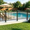 Deck Railing Kit, 36 in H x 3 ft W Porch Railing with Post