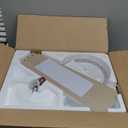 Putroad 42 Inch Ceiling Fans with Lights and Remote, Low Profile Ceiling Fan with Light Flush Mount, Reversible, 6 Speeds, 3CCT Dimmable White Ceiling Fan for Bedroom Dinning Room Indoor