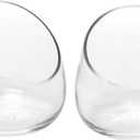 MyGift 5 Inch Premium Clear Glass Air Plant Terrarium, Mini Candy Bowl Jar, Tealight Candle Holder, Succulent Cactus Plant Vase, Set of 2