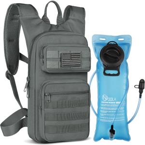 NOOLA Hydration Backpack with 3L TPU Water Bladder, Tactical Molle Water Backpack for Men Women, Hydration Pack for Hiking, Biking, Running and Climbing