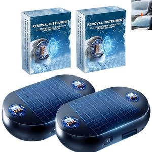 2 Pcs Electromagnetic Snow Removal - Anti-Freeze Electromagnetic Car Snow Removal Device, Electromagnetic Wave Anti Freezing and Snow Removal Device, Potable Snow Removal Device