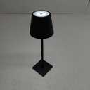 Black Cordless Table Lamp,Portable LED Desk Lamp, 5000mAh Battery Operated, 3 Color Stepless Dimming Up,Night Light for Restaurant Bedroom Bars Outdoor Party Camping Coffee Shop