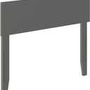 AFI, Orlando Twin Adjustable Modern Solid Wood Panel Headboard, Grey