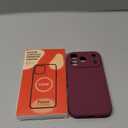 Vooii Magnetic for iPhone 17 Pro Case, Compatible with Magsafe (Premium Liquid Silicone) (Integrated Camera Control Button) Full Body Protective Anti-Scratch Microfiber Lining 6.3", WineRed