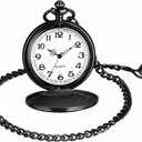 Udaney to My Uncle Pocket Watch Black Watch Gifts for Uncle from Nephew Niece