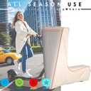 Electric Scooter Cover,Universal, 1680D Oxford Fabric, UV Resistant & Anti-Scratch, Includes Storage Pouch (Beige)