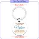 Nephew Gifts from Aunt Uncle to My Nephew Keychain Nephews Gift with Inspirational Quotes Nephews Birthday Gifts Keychain Coming of Age Back to School Graduation Christmas Gift from Aunt Uncle