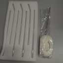 Vintage Glassware Drinking Glasses Set of 6,15 oz Hobnail Glass Cups,Embossed Blue Water Tumbler,for Beer,Cocktail,Whiskey,Juice and Various Mixed Drinks- 1 Cleaning Brush