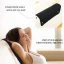 Panelee 2 Pcs Headrest Cover for Recliner Chair Sofa Headrest Cover Head Protector Furniture Protector for Recliner Sofa Slipcovers(Black)