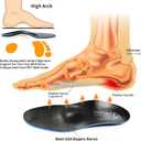 Best Genuine Leather Original Metatarsalgia Orthotics Strong Arch Support PORON Inserts Carbon Fiber PU Ball of Foot Insoles Relieve Morton's Neuroma Pain with Metatarsal Pad, Men11-11.5/Women13-13.5