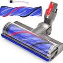 Upgrade Anti-Tangle Vacuum Attachments Head Replacement Parts for Dyson V7 V8, Cyclone V10,V11,V15 Cordless Vacuum Cleaner, Quick Release Motor-Head Brush Roller, for Carpets and Hardwood Floors